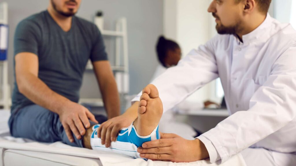 Person doing exercise for strong bones and joint health.