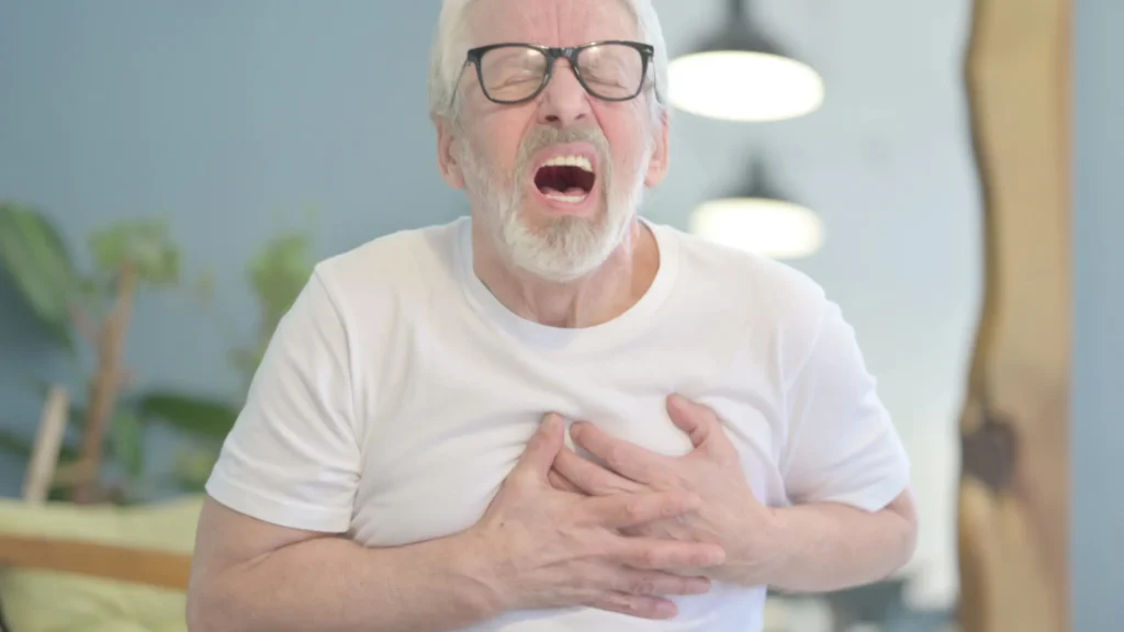 Person exercising to maintain heart health and prevent cardiac arrest.