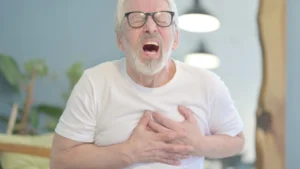 Person exercising to maintain heart health and prevent cardiac arrest.